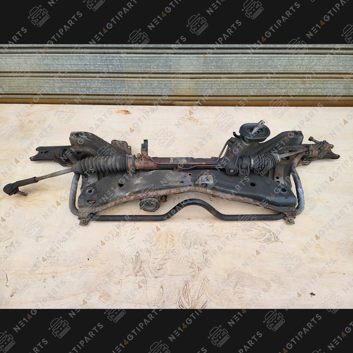 Complete Subframe with Control arms, ARB & Steering Rack
